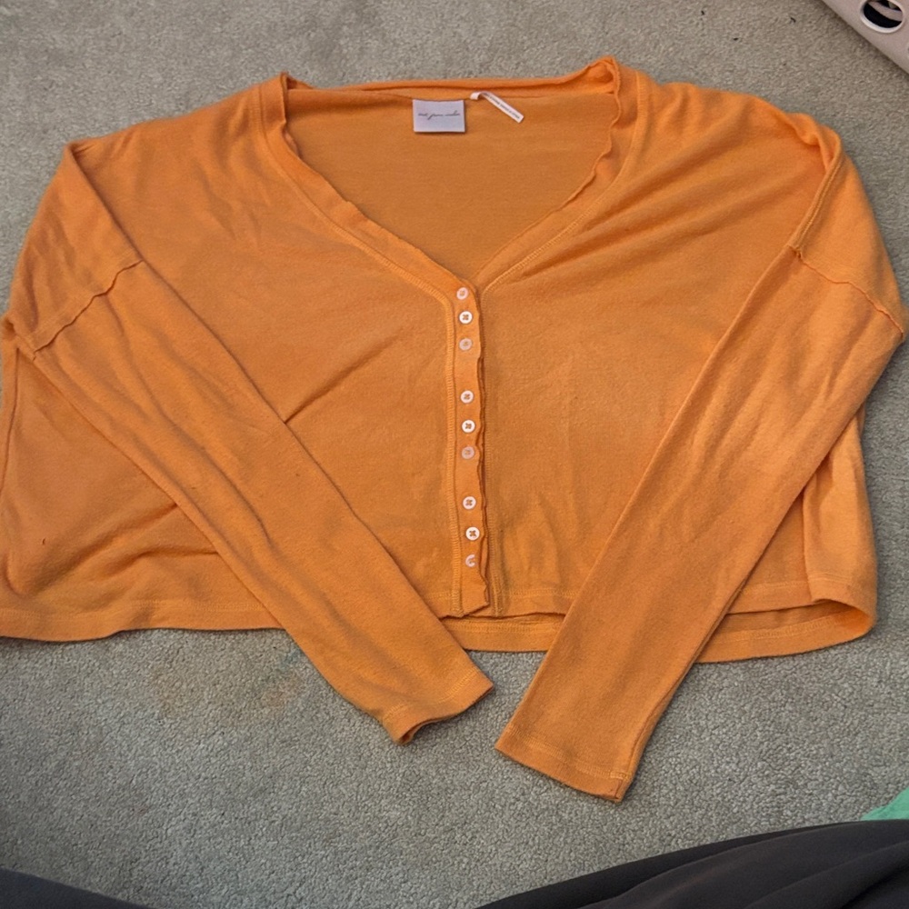 Urban Outfitters Vibrant Orange Knit Sweater